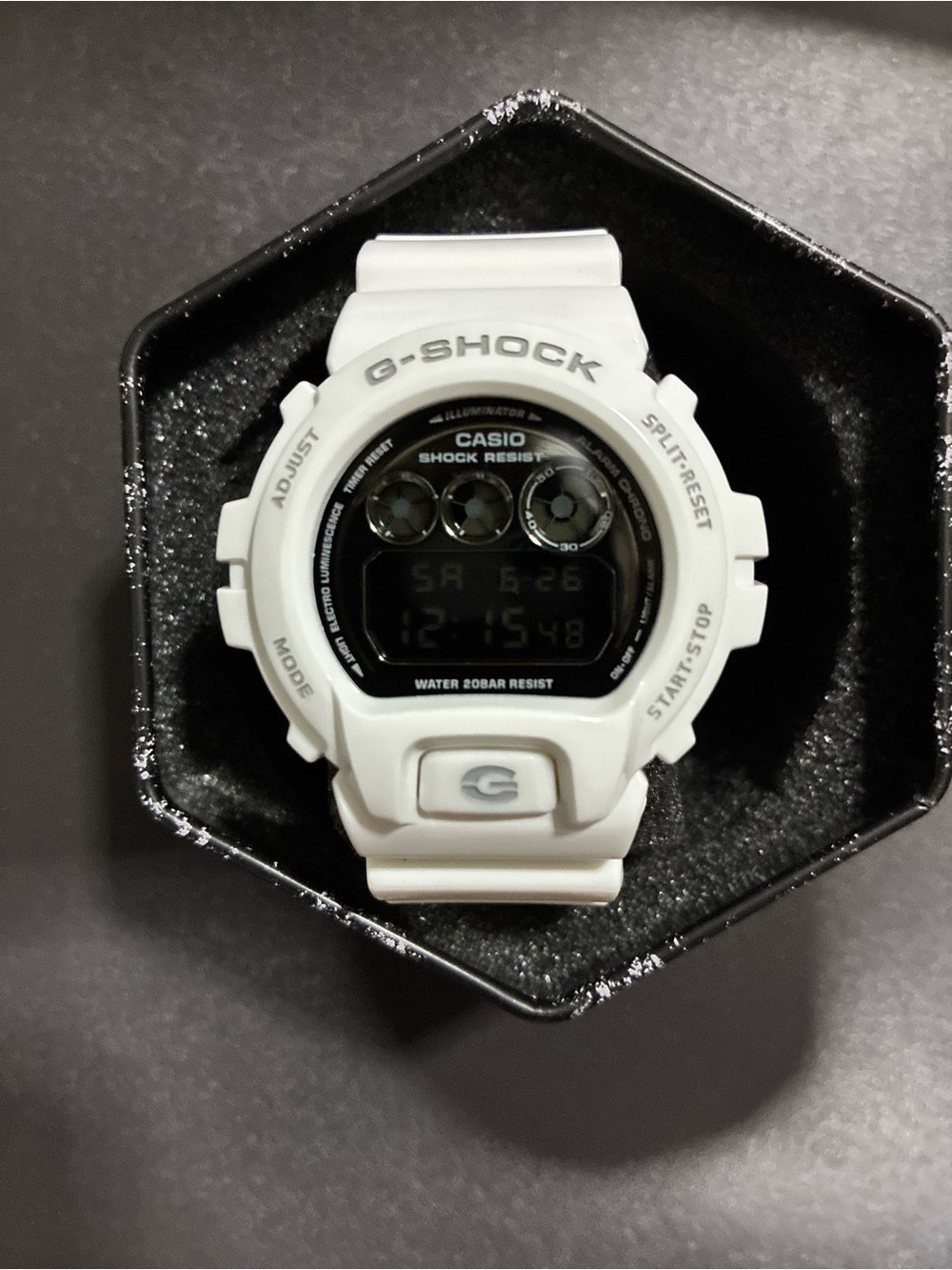 G-Shock White Digital Resin Sports Watch by Casio